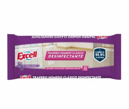 TRAPERO HUMEDO DESINFECTANTE 10UN EXCELL